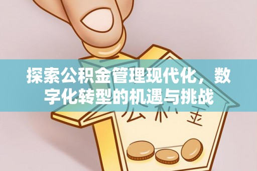 香港岛探索公积金管理现代化，数字化转型的机遇与挑战