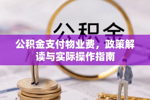 香港岛公积金支付物业费，政策解读与实际操作指南