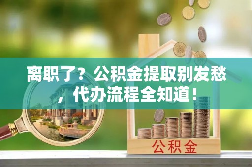 香港岛离职了？公积金提取别发愁，代办流程全知道！